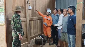 95 hộ dân bản Huổi Xuân, xã Na Sang chính thức được sử dụng điện lưới quốc gia