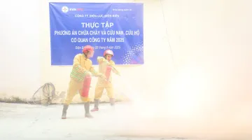 PC Điện Biên hưởng ứng Ngày toàn dân phòng cháy chữa cháy siết chặt các biện pháp an toàn điện