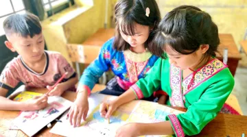 Lan tỏa thông điệp an toàn điện qua nét vẽ của học sinh vùng cao Mường Nhé