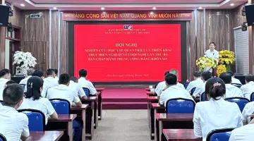 Công ty Điện lực Điện Biên tổ chức hội nghị quán triệt, triển khai thực hiện Nghị quyết Hội nghị lần thứ ba Ban Chấp hành Trung ương Đảng khóa XIV
