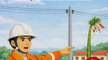 Công ty Điện lực Điện Biên tăng cường tuyên truyền đảm bảo an toàn điện khi dựng cây Nêu dịp Tết Bính Ngọ