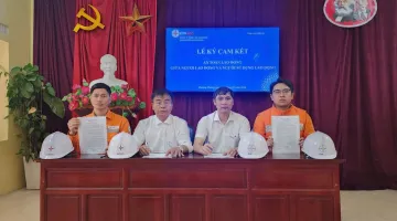 Quyết tâm đảm bảo an toàn lao động Phân xưởng Phát điện tổ chức lễ ký cam kết năm 2026