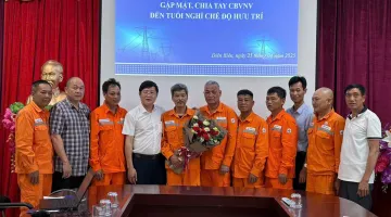 Xí nghiệp LĐCT Điện Biên tổ chức gặp mặt, chia tay cán bộ công nhân viên về nghỉ chế độ hưu trí