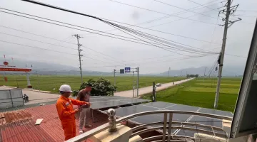 Điện lực Thanh An đẩy mạnh phát triển điện mặt trời mái nhà theo mô hình "tự sản xuất, tự tiêu thụ"