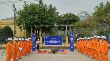 Điện lực Thanh An giải "bài toán" sự cố kép trong diễn tập PCTT&TKCN 2026