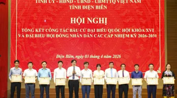 Công ty Điện lực Điện Biên nhận Bằng khen của UBND tỉnh vì thành tích xuất sắc trong công tác bầu cử nhiệm kỳ 2026-2031