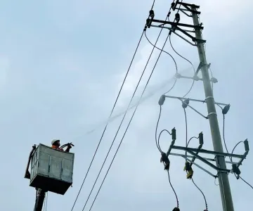 Điện lực Mường Ảng (Công ty Điện lực Điện Biên) tăng cường vệ sinh cách điện hotline, bảo đảm cấp điện an toàn và liên tục