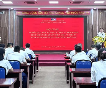 Công ty Điện lực Điện Biên tổ chức hội nghị quán triệt, triển khai thực hiện Nghị quyết Hội nghị lần thứ ba Ban Chấp hành Trung ương Đảng khóa XIV