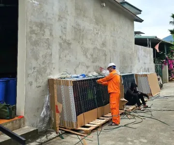 Điện lực Thanh An (Công ty Điện lực Điện Biên) thúc đẩy phát triển điện mặt trời mái nhà vì môi trường xanh