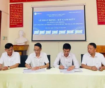 Điện lực Tuần Giáo nâng cao ý thức trách nhiệm qua lễ ký cam kết  an toàn lao động