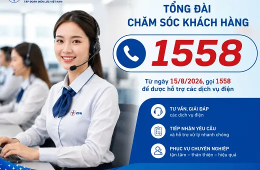 Công ty Điện lực Điện Biên thông tin về Tổng đài Chăm sóc khách hàng EVN 1558