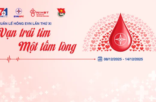 Bộ nhận diện Tuần lễ hồng EVN lần thứ XI - năm 2025