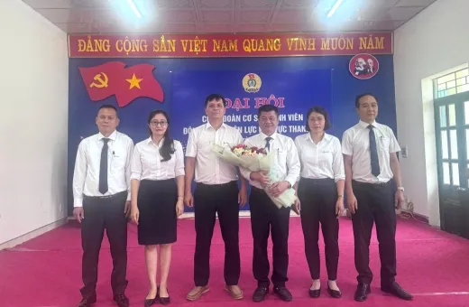 Đại hội Công đoàn cơ sở thành viên Đội QLĐLKV Thanh An lần thứ IX nhiệm kỳ 2025–2030