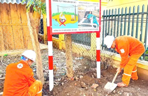 Điện lực Điện Biên tăng cường công tác tuyên truyền an toàn điện trong mùa mưa bão