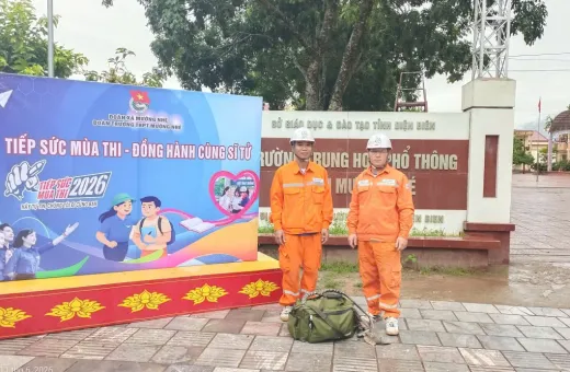 Điện lực Mường Nhé (Công ty Điện lực Điện Biên) đảm bảo cấp điện an toàn cho kỳ thi tốt nghiệp THPT năm 2026