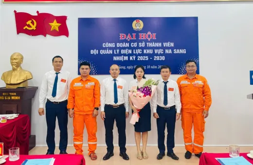 Đại hội Công đoàn cơ sở thành viên Đội QLĐLKV Na Sang nhiệm kỳ 2025 - 2030