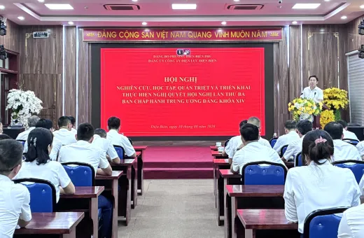Công ty Điện lực Điện Biên tổ chức hội nghị quán triệt, triển khai thực hiện Nghị quyết Hội nghị lần thứ ba Ban Chấp hành Trung ương Đảng khóa XIV
