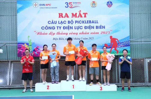 RA MẮT CÂU LẠC BỘ PICKLEBALL CÔNG TY ĐIỆN LỰC ĐIỆN BIÊN - BƯỚC KHỞI ĐẦU CHO PHONG TRÀO RÈN LUYỆN THỂ CHẤT MỚI