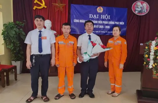 ĐẠI HỘI CÔNG ĐOÀN CƠ SỞ PHÂN XƯỞNG PHÁT ĐIỆN: CHỦ ĐỘNG, ĐỔI MỚI, VỮNG BƯỚC VÀO NHIỆM KỲ MỚI