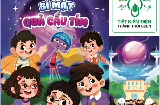 EVNNPC ra mắt độc giả cuốn sách tranh “Bí mật Quả cầu Tím” – Hành trình kỳ thú lan tỏa ý thức tiết kiệm điện