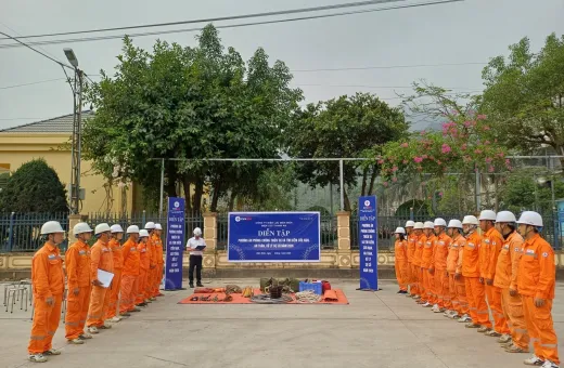 Điện lực Thanh An giải "bài toán" sự cố kép trong diễn tập PCTT&TKCN 2026