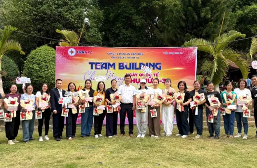 Sôi nổi hoạt động teambuilding của nữ CBCNV Đội QLĐLKV Thanh An nhân dịp 8/3