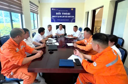Điện lực Tủa Chùa tổ chức đối thoại định kỳ tại nơi làm việc năm 2026