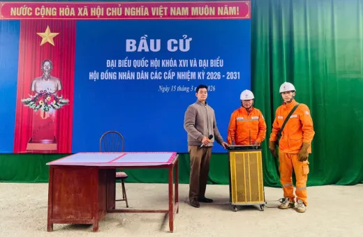 Đội Quản lý Điện lực Khu vực Tuần Giáo triển khai các phương án đảm bảo điện phục vụ bầu cử