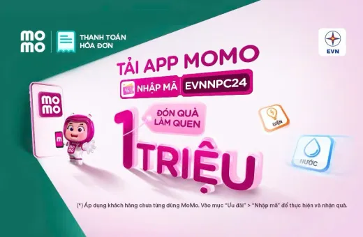 Tải MOMO dùng thử, rinh quà thật trị giá 1 triệu đồng!