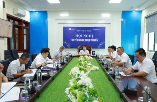 Công ty Điện lực Điện Biên tổ chức họp kiểm điểm tiến độ thi công dự án  Xuất tuyến 110kV sau TBA 220kV Điện Biên